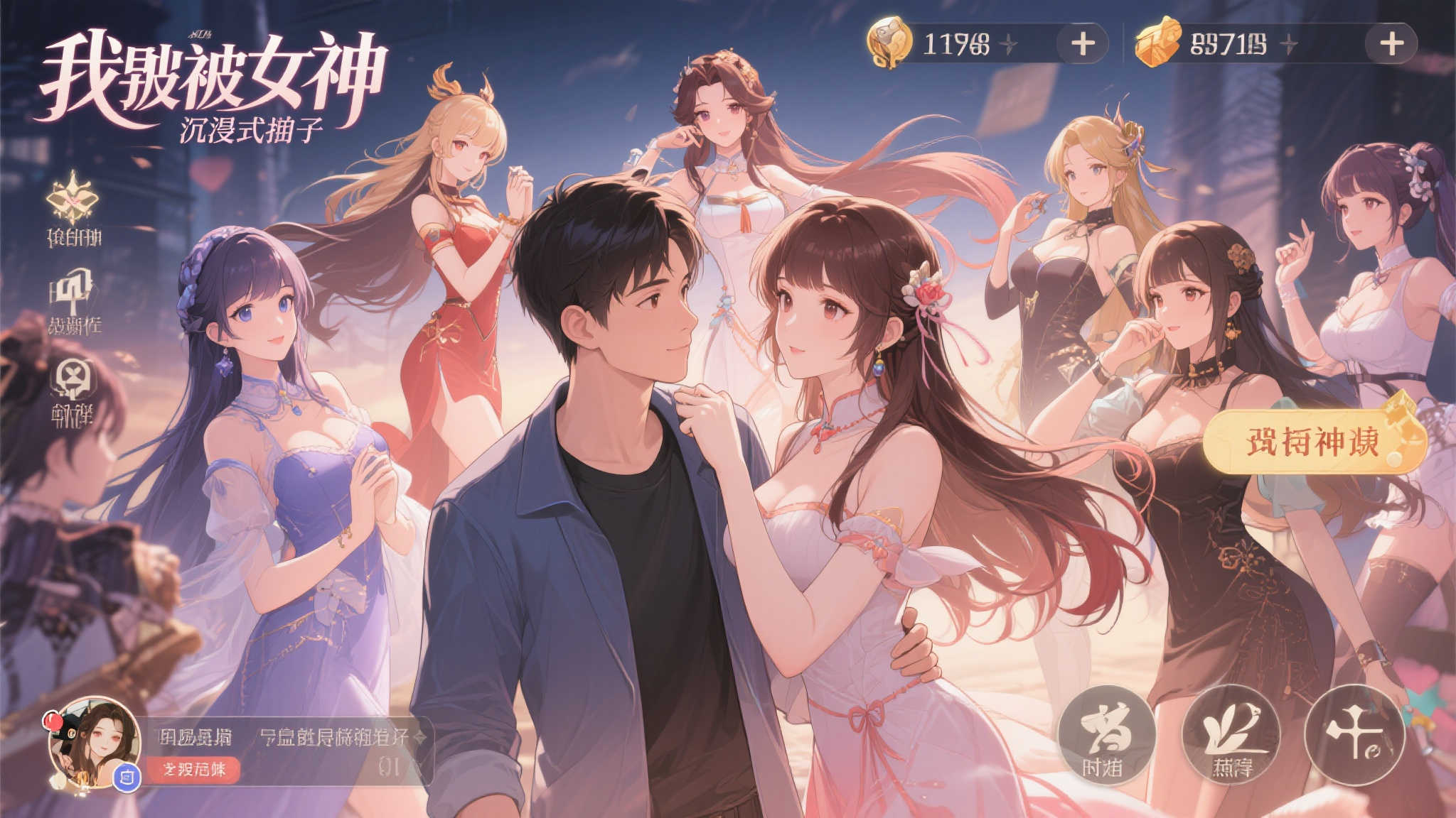 绝色佳人云集！《女神锁定我了！》Steam获一致好评